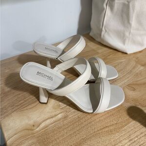 Michael Kors Women's Ivory Heeled Sandals